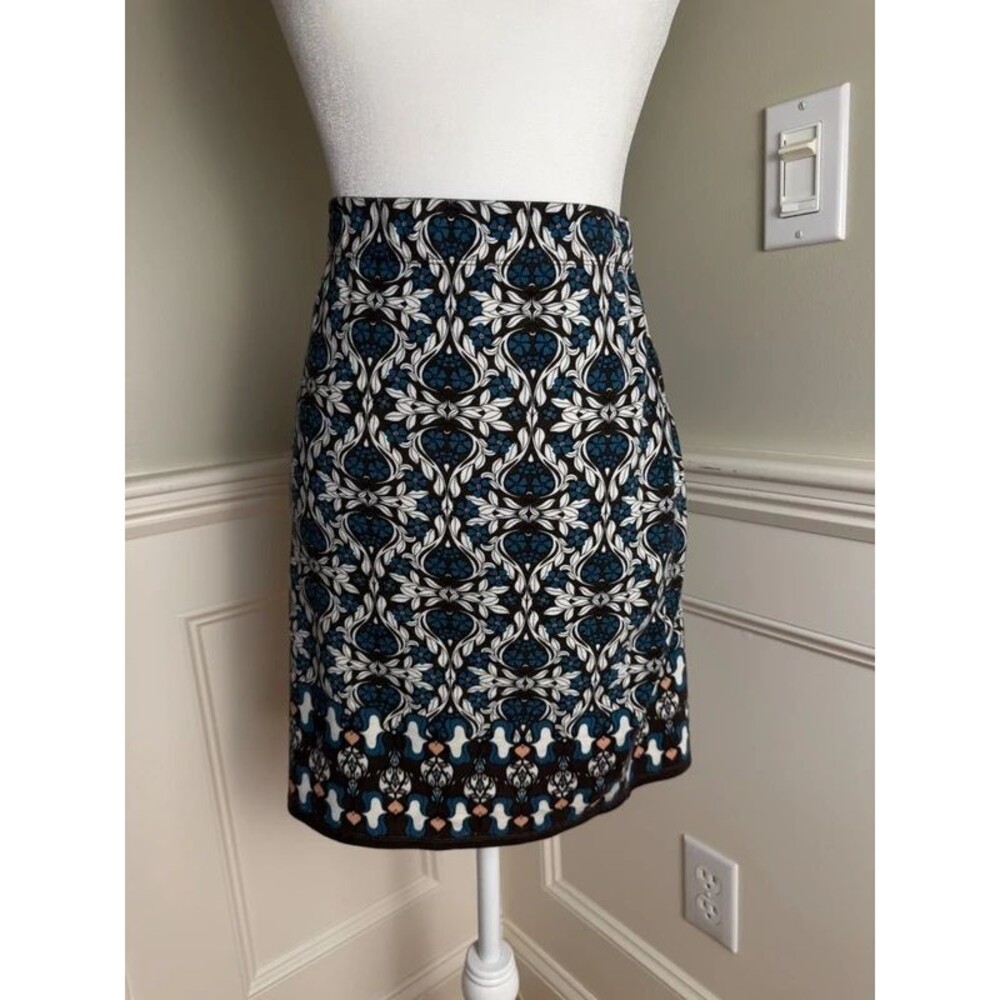 Sophie Max Printed Knit Pencil Skirt Size Small